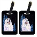 Carolines Treasures Carolines Treasures SS8466BT Starry Night Great Pyrenees Luggage Tags - Pair Of 2 SS8466BT